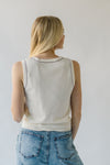 The Arista Stitch Detail Tank in Off White