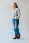 The Bevan Floral Button-Up Sweater in Ivory Combo