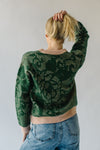 The Zapata Lace Stitch Detail Sweater in Green