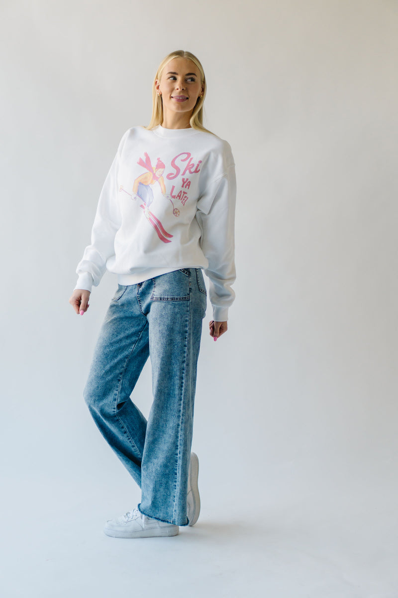 The Ski Ya Later Sweatshirt in White