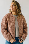 The Lunzer Embroidered Bomber Jacket in Rose