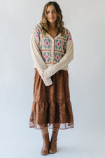 The Kelbie Crochet Cardigan in Oatmeal