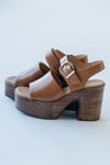 Seychelles: Mosh Pit Stacked Platform Heel in Tan