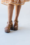 Seychelles: Mosh Pit Stacked Platform Heel in Tan