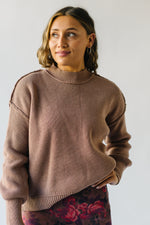 The Stutler Drop Shoulder Sweater in Mauve