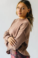 The Stutler Drop Shoulder Sweater in Mauve