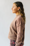 The Stutler Drop Shoulder Sweater in Mauve