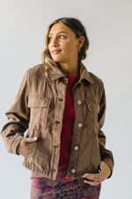 Free People: Jade Denim Jacket in Chocolate Mousse