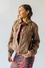 Free People: Jade Denim Jacket in Chocolate Mousse