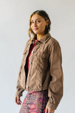 Free People: Jade Denim Jacket in Chocolate Mousse