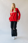 The New York Raglan Sweatshirt in Red