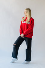 The New York Raglan Sweatshirt in Red