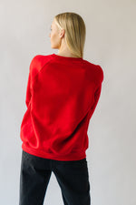 The New York Raglan Sweatshirt in Red