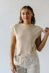 The Berryman Short-Sleeved Sweater in Cream