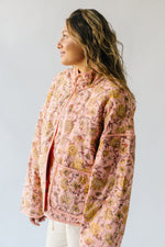 Free People: Chloe Jacket in Peach Combo