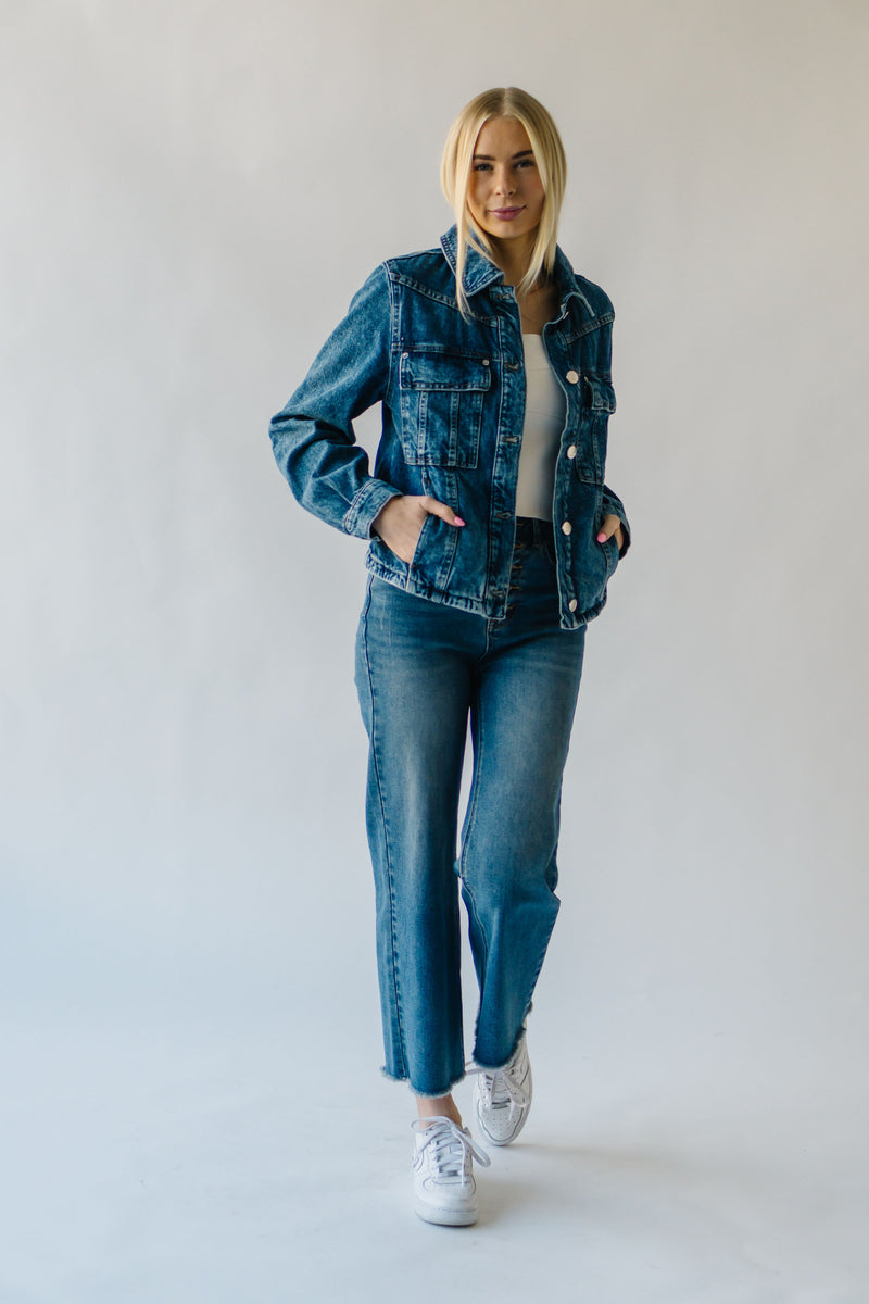 Free People: Jade Denim Jacket in High Dive