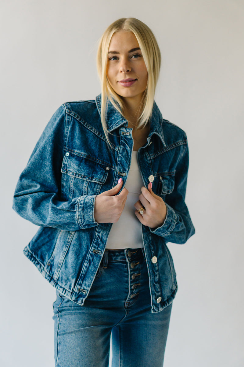 Free People: Jade Denim Jacket in High Dive