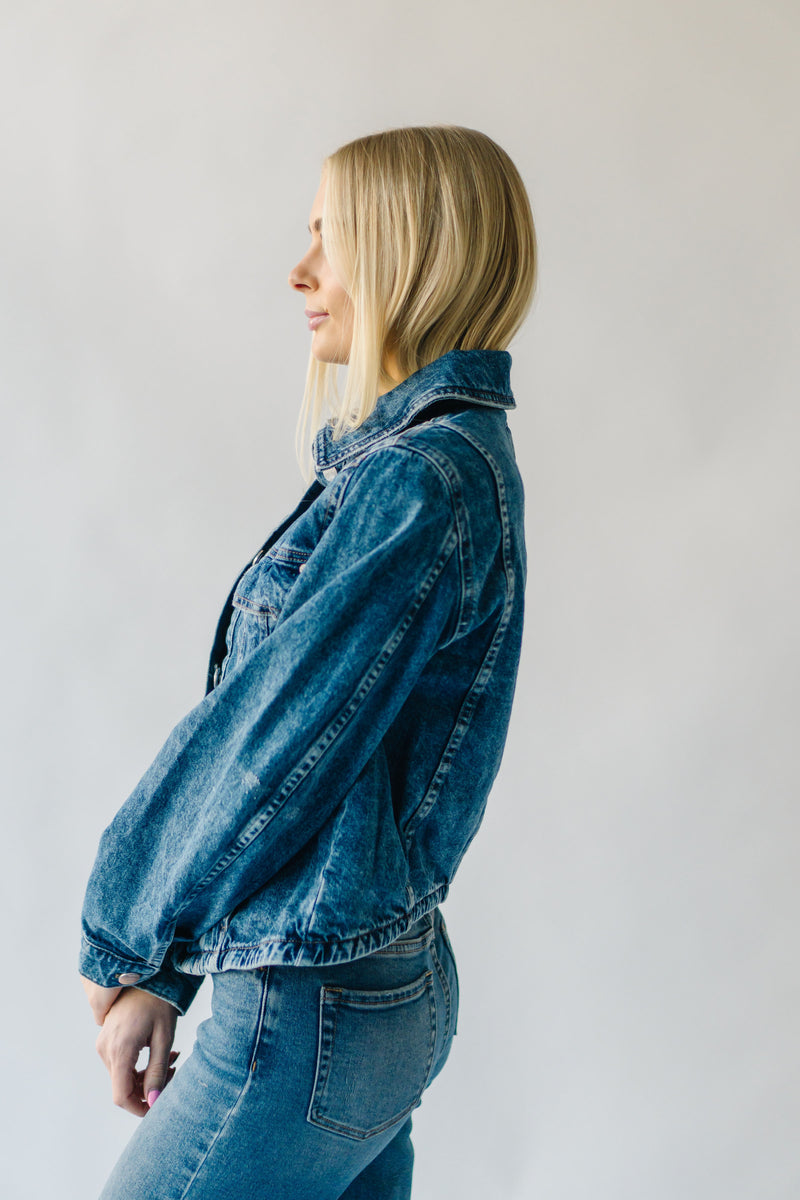 Free People: Jade Denim Jacket in High Dive