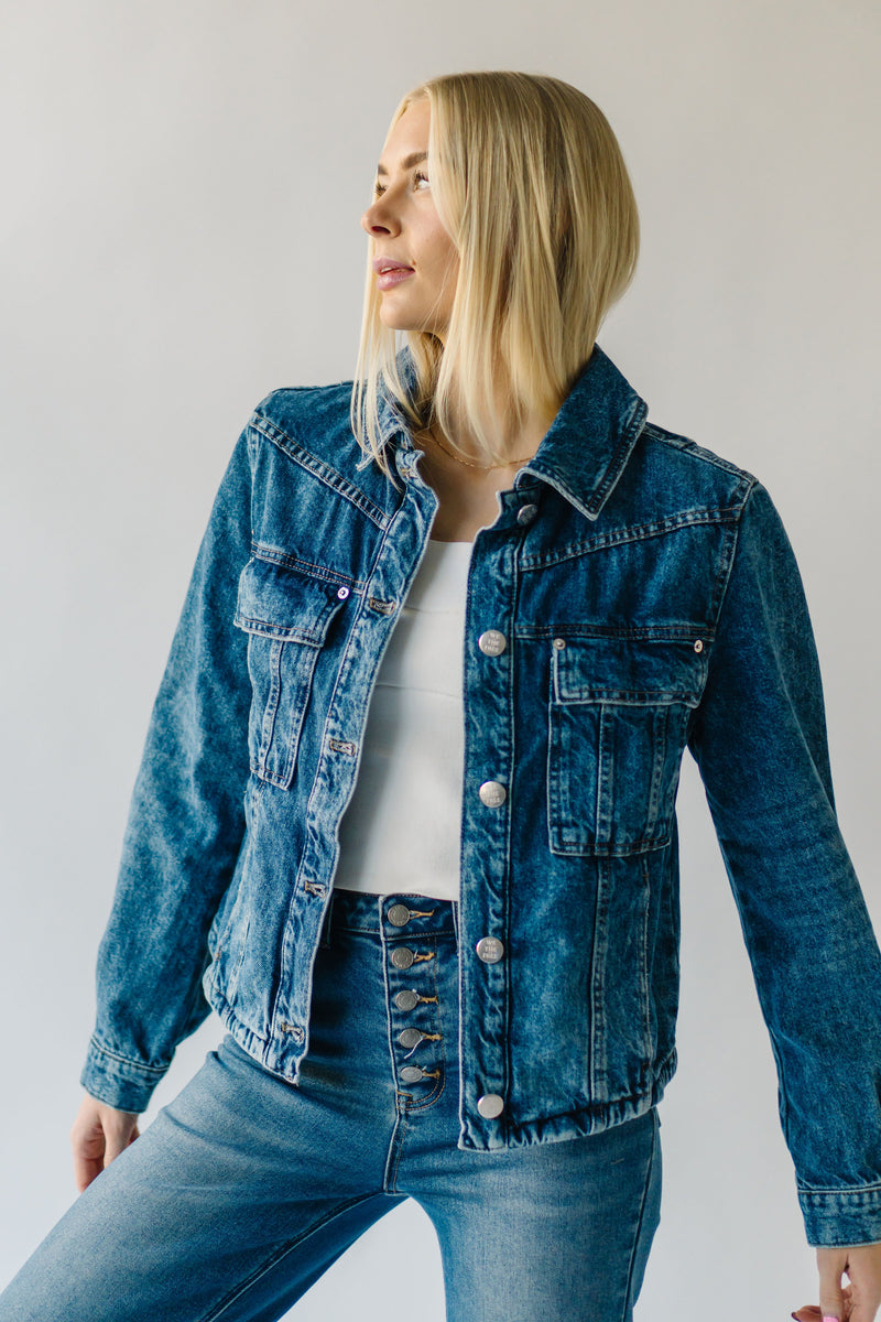 Free People: Jade Denim Jacket in High Dive