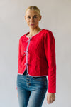 The Escamilla Quilted Puffer Jacket in Red