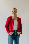 The Escamilla Quilted Puffer Jacket in Red