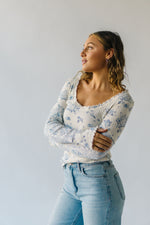 Free People: Clover Printed Thermal in Ivory Combo