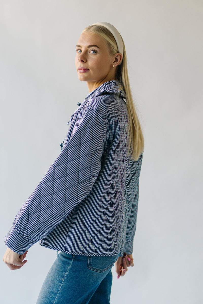 The Dowdy Checkered Jacket in Midnight