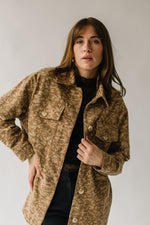 The Ritzman Patterned Button-Up Jacket in Camel