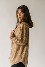 The Ritzman Patterned Button-Up Jacket in Camel