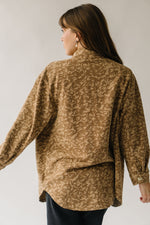 The Ritzman Patterned Button-Up Jacket in Camel