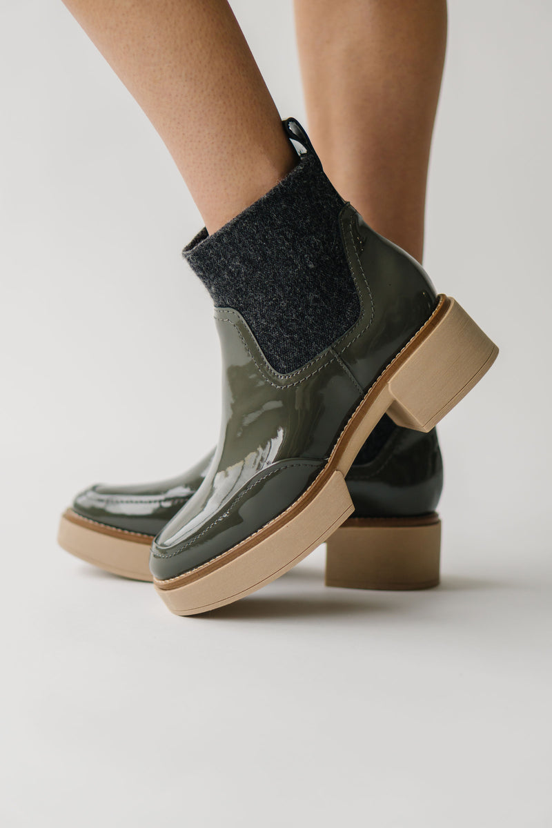 Dolce Vita: Saline H20 Booties in Olive