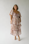 The Fossitt Tiered Floral Maxi Dress in Cocoa