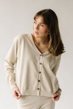 The Renninger Knit Cardigan in Heather Oat