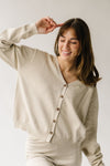 The Renninger Knit Cardigan in Heather Oat