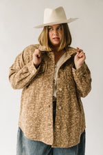 The Ritzman Patterned Button-Up Jacket in Camel