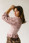 Free People: Oliva Top in Pale Mauve