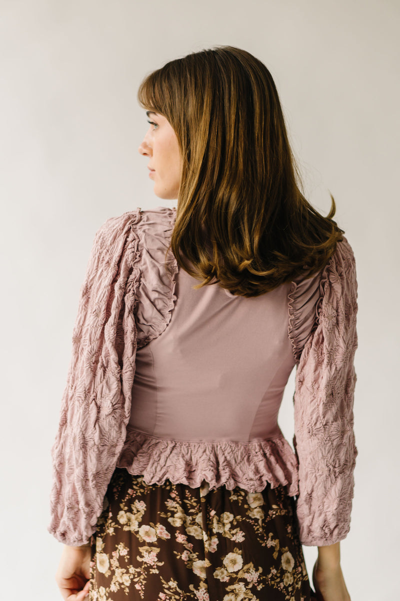 Free People: Oliva Top in Pale Mauve