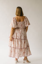 The Fossitt Tiered Floral Maxi Dress in Cocoa