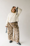 The Willimon Floral Wide Leg Pant in Mocha