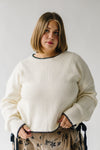 The Munafo Wrist Tie Sweater in Cream