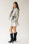 The Zanola Floral Patterned Jacket in Cream Multi