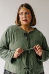 The Bruenger Diamond Quilted Jacket in Green