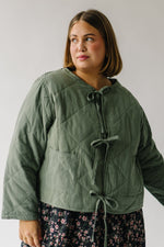 The Bruenger Diamond Quilted Jacket in Green