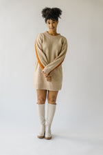 The Sharrow Two Tone Sweater in Sand