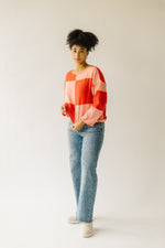 The Medico Checkered Sweater in Pink + Red