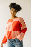 The Medico Checkered Sweater in Pink + Red