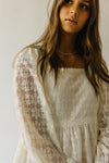 The Rosenburg Floral Lace Detail Blouse in Ivory