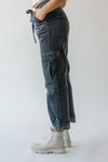 The Hamlin Belted Corduroy Pant in Grey