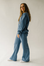 The Brower Relaxed Sweatpant in Vintage Blue