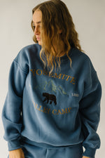 The Yosemite Graphic Pullover in Vintage Blue